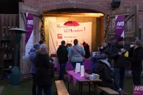 Stand des ARTcalluna e.V. im Weihnachtsdorf Müden am 3. Advent 2017