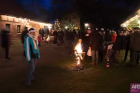 Stand des ARTcalluna e.V. im Weihnachtsdorf Müden am 3. Advent 2017